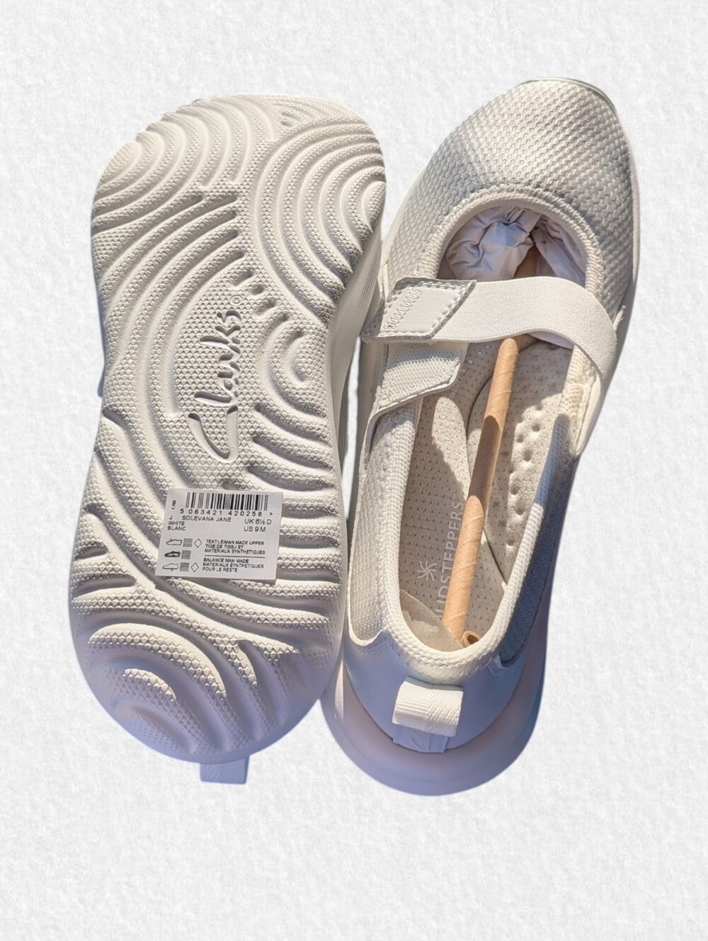 Clarks Women's NEW Size 9: Solevana Jane Mary Jane - White - Picture 7 of 8